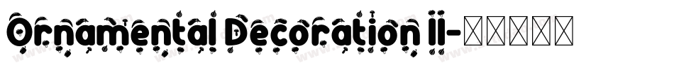 Ornamental Decoration II字体转换